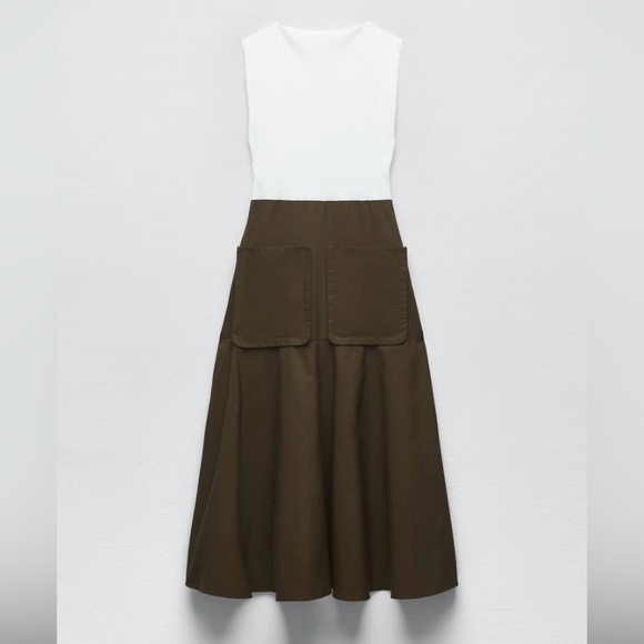 Zara combination dress - Picture 1 of 3